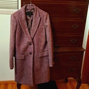 EXC COND J Crew Collection Tweed Topcoat